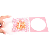 4 dômes en plastique - Rond - 9 cm