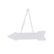 5 flèches signalétiques - blanc - 41,5 x 10 cm