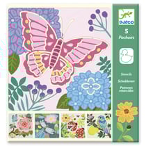Pochoirs : Ailes du jardin - Djeco - 5 pièces