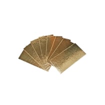 5 semelles à bûche - or - 24 cm - Cerf Dellier