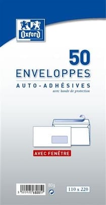 50 ENV ADH FENETRE 110X220 ENV SUPER AUTO 110X220 A FENETRE X50