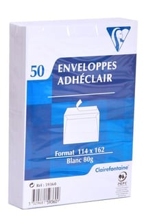 50 ENVELOPPES 114*162 80g 50 ENVELOPPES 114*162 80g