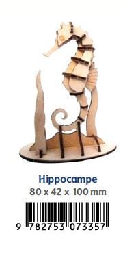 Puzzle 3D en bois - Hippocampe