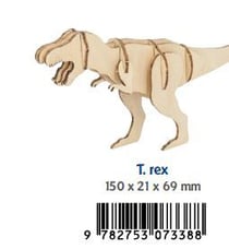 Puzzle 3D en bois - T-Rex
