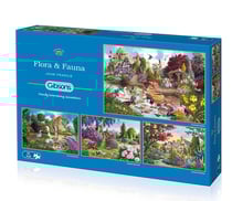 4 puzzles de 500 pièces - Flora & Fauna