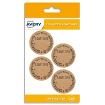 20 étiquettes pour pots de confiture "fait maison