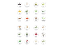 Avery - Étiquette de pot à épices - conteneur de stockage des aliments - multicolore (pack de 48)