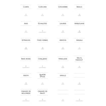 Étiquettes épices minimalistes