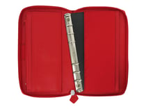 Organizer Saffiano zippé Rouge - Filofax