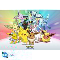 Poster GB Eye - Pokémon - Evoli et Pikachu - 91,5 x 61 cm