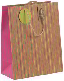 Sac cadeau - Taille L - Néon