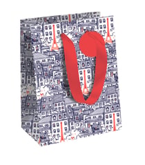 Sac cadeau Excellia Clairefontaine - Moyen - 21,5x10,2x25,3cm - 210g - Ville, Paris
