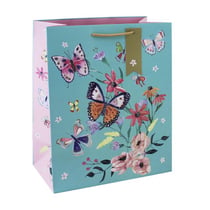 Sac cadeau format L - papillons volants