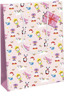 Sac cadeau taille L - 26,5 x 14 x 33 cm - Héros de mon enfance