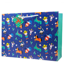 Sac cadeau taille XL - 37,3 x 11,8 x 27,5 cm - Héros de mon enfance