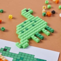 MON COFFRET D'ARTISTE - MES CREATIONS EN PIXELS DINOSAURES