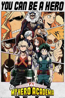 Poster My hero academia / Be a hero