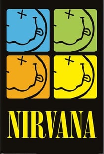 Poster Nirvana Smiley Squares
