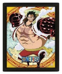 One Piece - Gear 4th - Cadre 3D Lenticulaire - 26 x 20 cm