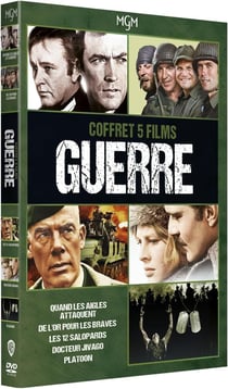 Collection 5 films Guerre : Docteur Jivago + Les 12 salopards + Quand les aigles attaquent + De l'or pour les braves + Platoon