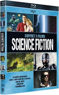 Collection 5 films Science-fiction : La Planète interdite + 2001 : L'Odyssée de l'espace + Soleil vert + Terminator + Robocop
