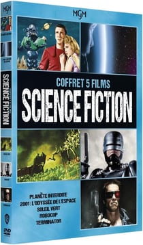 Collection 5 films Science-fiction : La Planète interdite + 2001 : L'Odyssée de l'espace + Soleil vert + Terminator + Robocop