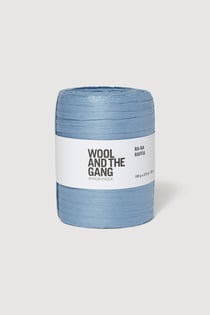 Fil à crocheter Wool and The Gang - Ra-Ra Raffia - Bleu poudré 069