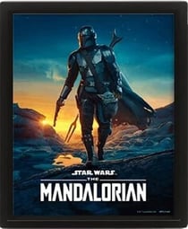 Cadre lenticulaire 3D Star Wars The Mandalorian - Nightfall
