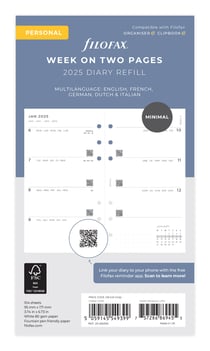 Recharge agenda semainier 2026 Letts of London - Minimal Personal