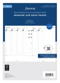 Recharge agenda semainier 2026 Letts of London - A5 14,8 x 21 cm