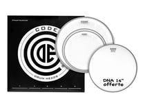 Code Drumheads Generator Standard Pack - Jeu de peaux de batterie - 10"/12"/14"/16" - transparent