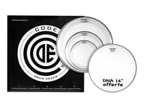 Code Drumheads Reso Ring Rock Pack - Jeu de peaux de batterie - 10"/12"/14"/16" - sablé