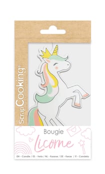 Bougie à gâteau XXL ScrapCooking® - Licorne