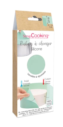 Ruban à chemiser ScrapCooking® - Silicone - 1 m x 12 cm