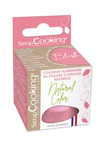Colorant alimentaire en poudre d'origine naturelle ScrapCooking® - Blush - 10 g