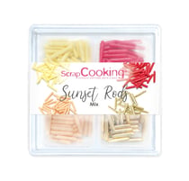 Décorations en sucre ScrapCooking® - Mix Sunset rods - 61 g