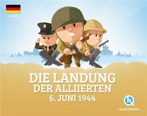 Die landung des allierten : 6. juni 1944