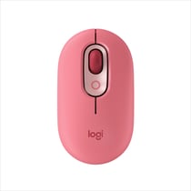 Logitech POP - Souris - emoji personnalisable - optique - 4 boutons - sans fil - briseur de coeur
