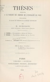Contribution à l'étude du vitellus - Thèse présentée à la Faculté des sciences de l'Université de Paris pour obtenir le grade de Docteur ès sciences naturelles
