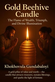 Gold Beehive Candle : The Flame of Wealth, Triumph, and Divine Illumination