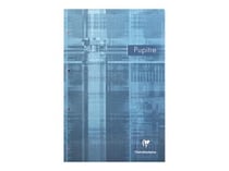 1 bloc-notes - 21 x 31.5 cm - Pupitre - Clairefontaine - 160 pages lignées - Coloris assortis