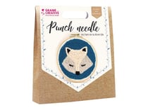 Kit punch needle - Renard - 20 cm de diamètre