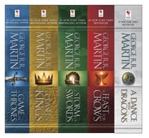 George R. R. Martin's A Game of Thrones 5-Book Boxed Set (Song of Ice and Fire Series) - A Game of Thrones, A Clash of Kings, A Storm of Swords, A Feast for Crows, and A Dance with Dragons
