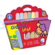 Lot de 6 craies épaisses Giotto Bebe