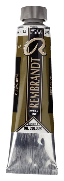 Peinture à l'huile Rembrandt en tube de 40 ml - Royal Talens - Extra-fine - Vert olive