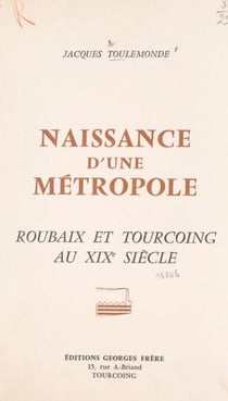 Naissance d'une métropole - Histoire économique et sociale de Roubaix et Tourcoing au XIXe siècle