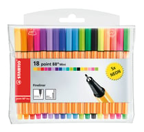 Pochette de 18 stylos-feutres point 88 Mini