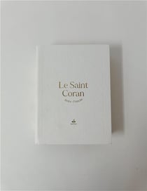 Le Saint Coran - édition bilingue français/arabe ; blanc ; dorure