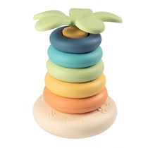 Little Smoby Green Pyramide de 5 anneaux colorés