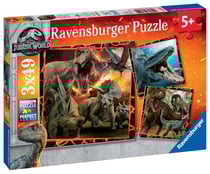 Puzzles 49 pèces - Instinct de chasseur Jurassic World - Ravensburger - 3 pièces